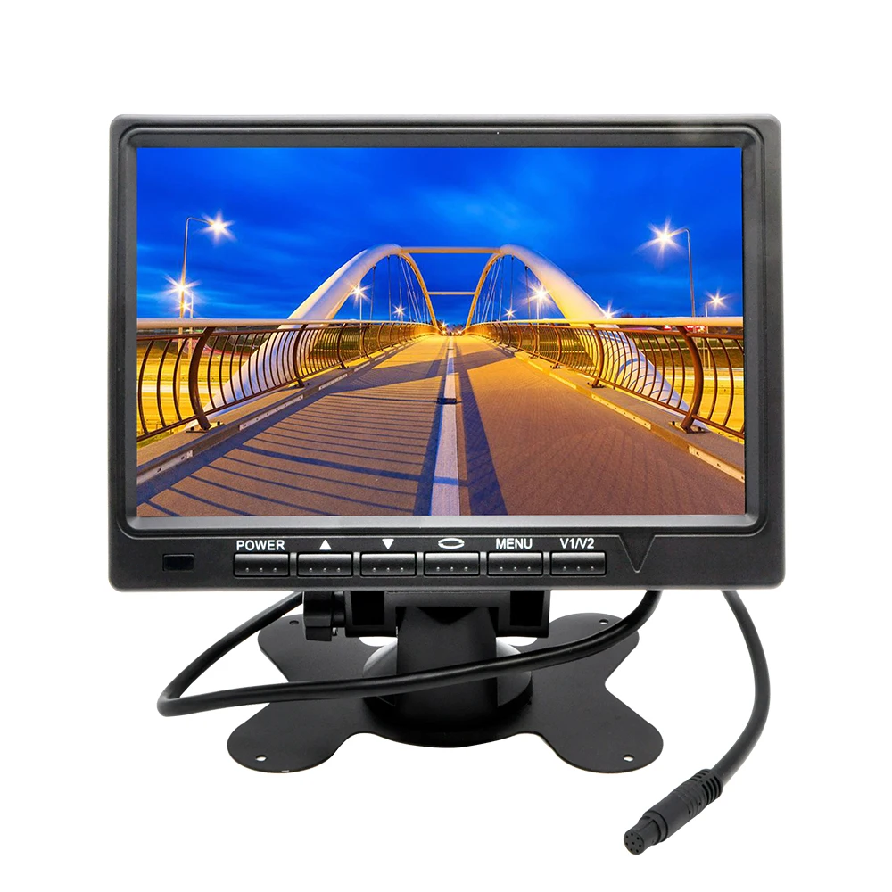 

7 Inch 800*480 TFT Color LCD Screen Car Rear View Camera Monitor for Rear View Camera Auto Parking Backup Reverse Monitor System