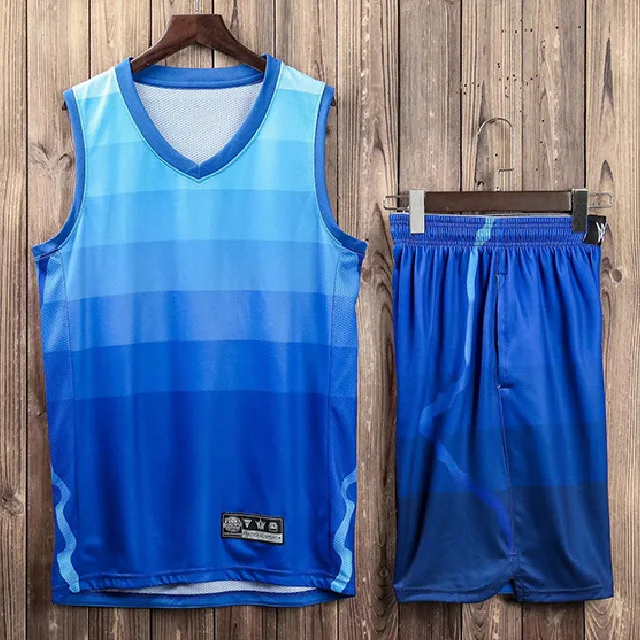 Настраиваемый Мужской Детский женский баскетбольный тренировочный Комплект Джерси пустой тренировочный костюм для колледжа Молодежный унисекс баскетбольная форма костюм - Цвет: blue