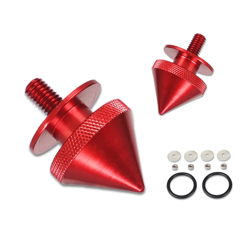 Universal Red Spike Quick Release Fasteners for Car Bumper Trunk Hatch Lids Aluminum Release Attachment Fastener r30 quick release fasteners