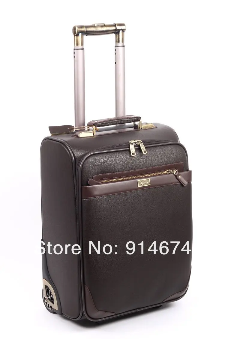 free shipping suitcase Genuine Bani kangaroo Trolley Aluminum alloy rod