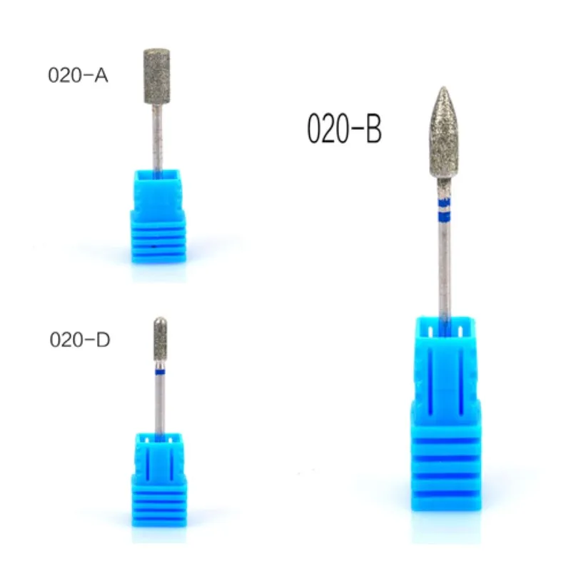 3 шт./упак. 6 видов Сталь фрез для маникюра/педикюра для электрическая машинка для маникюра, аксессуары для полировки 3/32 ''-вольфрамовый бор для дизайна ногтей инструменты - Цвет: ABD