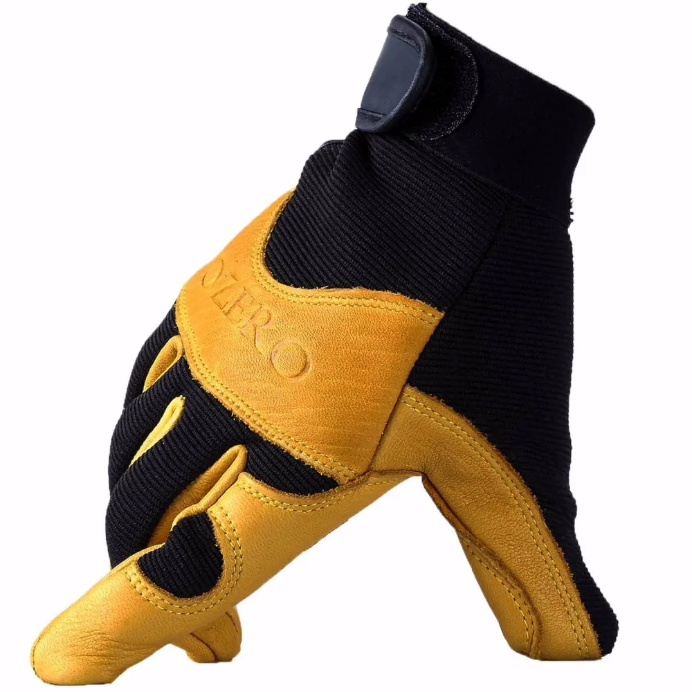 New Deerskin Men's Work Driver Gloves Leather Security Protection Wear Safety Workers Working Racing Moto Gloves For Men 8003 New Deerskin Men's Work Driver Gloves Leather Security Protection Wear Safety Workers Working Racing Moto Gloves For Men 8003