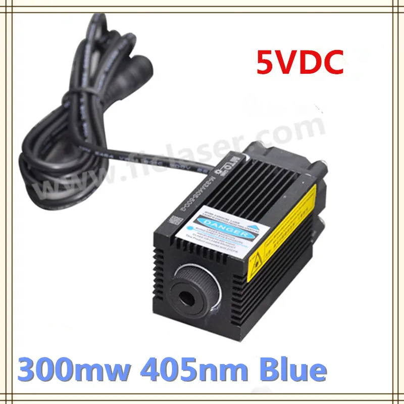

300mW 5VDC 405nm Adjustable Focus  Blue Laser Miniature Engraving Machine