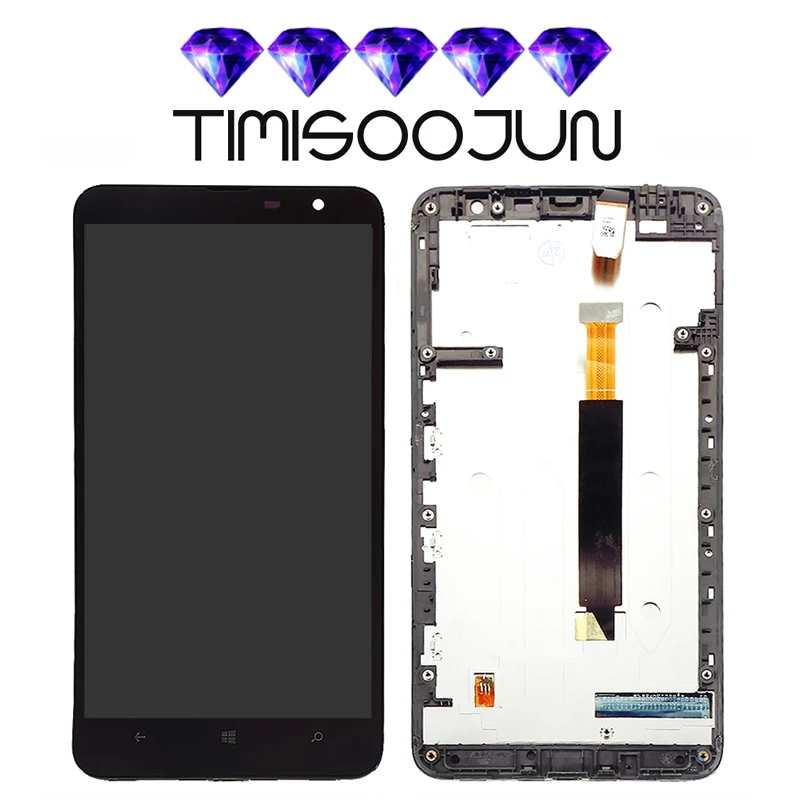 Оригинал 6 0 '񟡰x720 ЖК дисплей для NOKIA Lumia 1320 Дисплей Сенсорный экран Digitizer Замена
