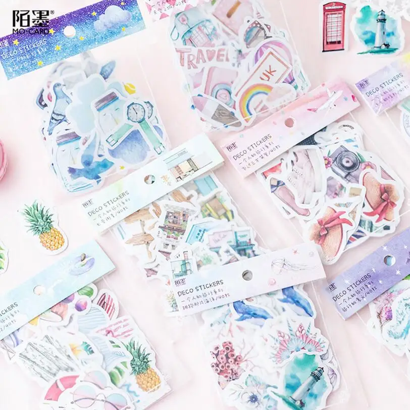 40 Planner Diary Stickers Stationery Scrapbooking Decor For Bullet Journal Album