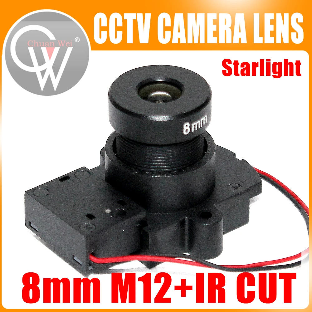 F1.5 Starlight объектив 8 мм CCTV HD 3 0 мегапиксельная IP камера M12 + IR CUT для камер