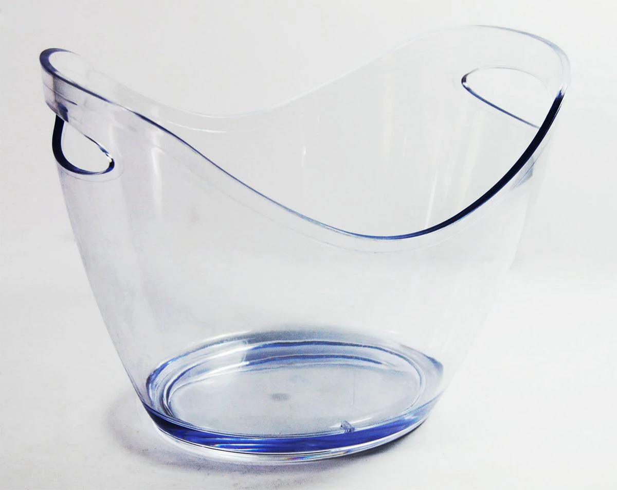 Cheap 8 liters large transparent ice bucket champagne capacity cask