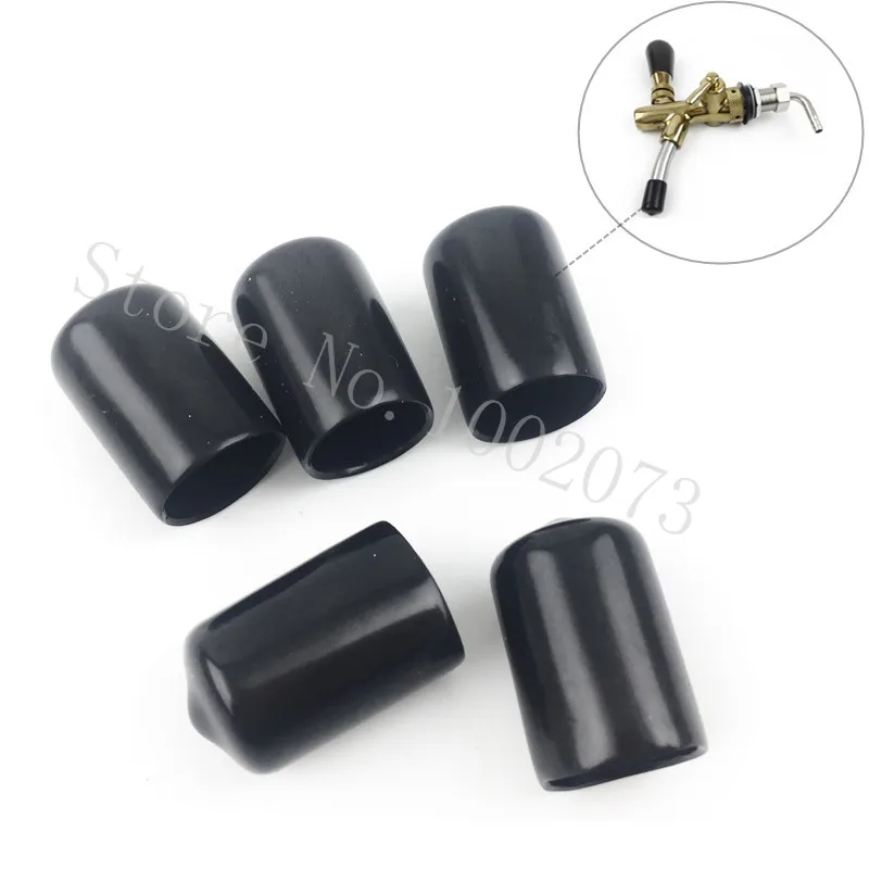 

5pcs/lot Black Faucet Cap Soft Plastic Spouts Beer Tap Cover For keeping liquid clean