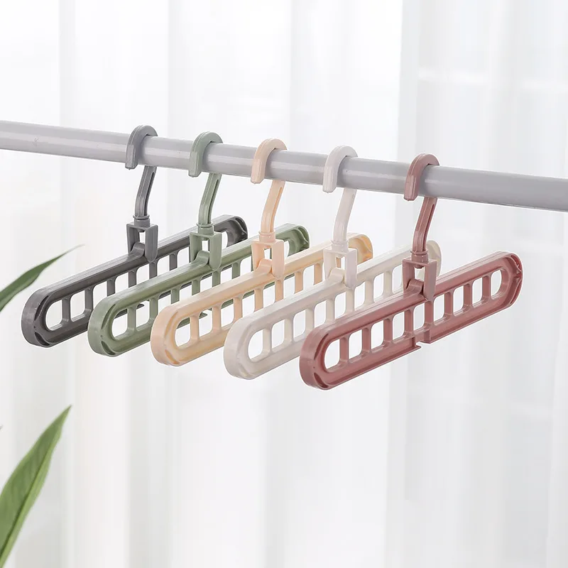 

Magic Multi-port Support Circle Clothes Hanger Clothes Drying Rack Multifunction Plastic Clothes Hangers Home Storage Hangers