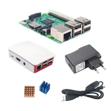 Raspberry Pi 3 Model B Board Kit + Official ABS Case + 2.5A Power Supply + Switch USB Cable + Heat Sink for RPI 3 Pi3