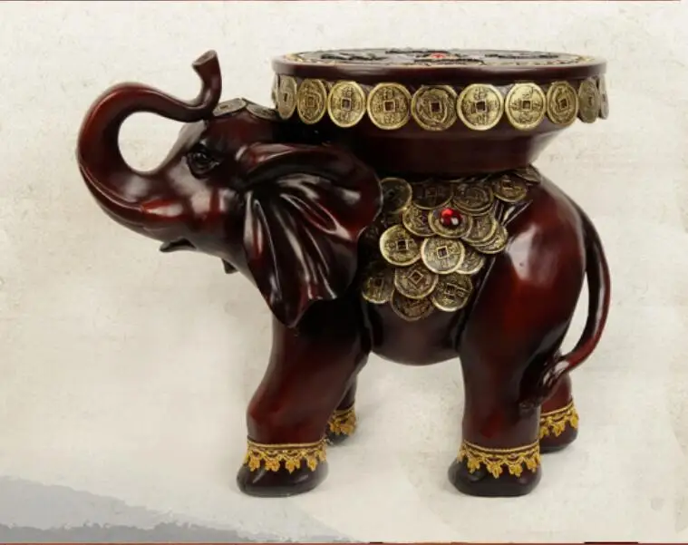 

Elephant large stool Decoration flower pots changing the stool crafts home furnishings