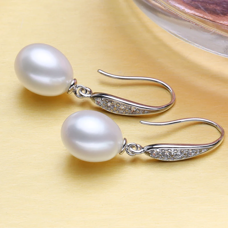 Серьги подвески FENASY женские Винтажные серьги из серебра 925 пробы с натуральным