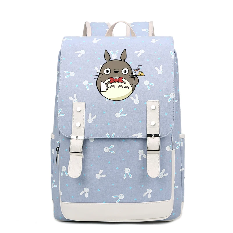 Kawaii totoro dibujos animados niños hombro hermosa Mochila para estudiantes niños y niñas Mochila escuela Cosplay Mochila FT