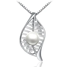 Sinya натуральный жемчужный кулон Шарм в 925 Стерлинговое Серебро 3 раза Платиновое Покрытие кулон ожерелье для женщин девушек любовник Горячая Распродажа