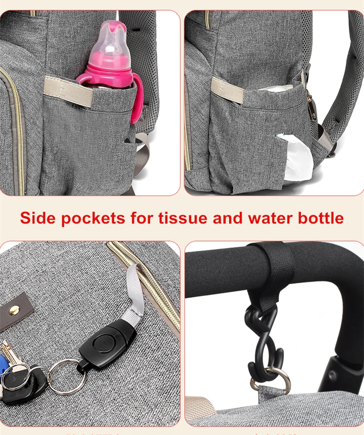 Fashion Diaper Bag Usb Interface Large Capacity Waterproof Mummy Maternity Backpack Nappy Bag Travel Baby Stroller Bag For Mommy (17)