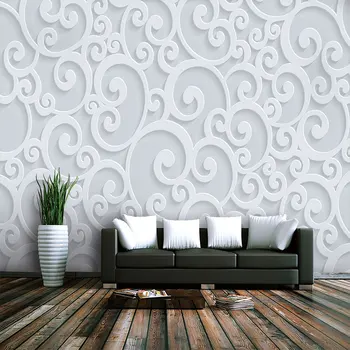 

3d wallpaper European atmosphere hollow stereo TV background wall design - waterproof wall covering