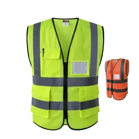 Fluorescent Multi-Pocket Safety Vest