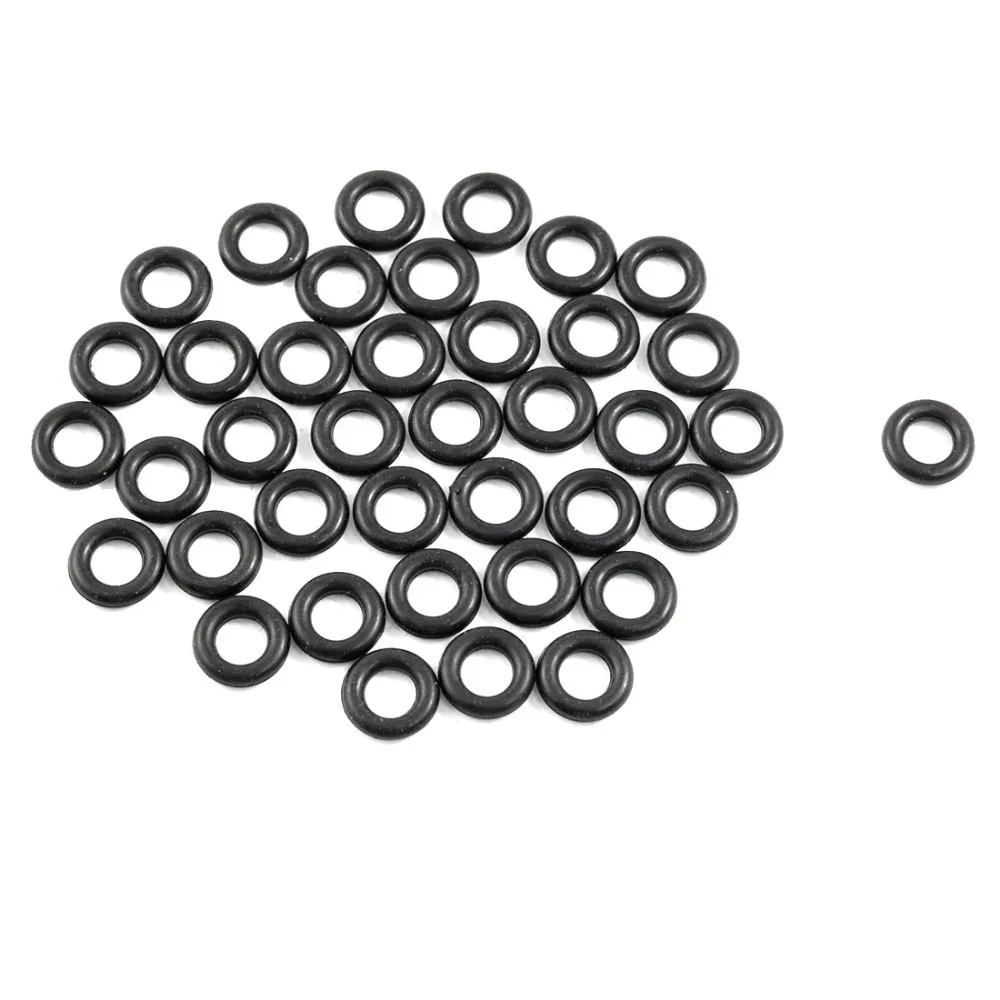 UXCELL 50 шт. 7 мм внутренний диаметр 13 мм наружный диаметр 3 мм Толщина нитрилового каучука уплотнительное кольцо черная прокладка шайба