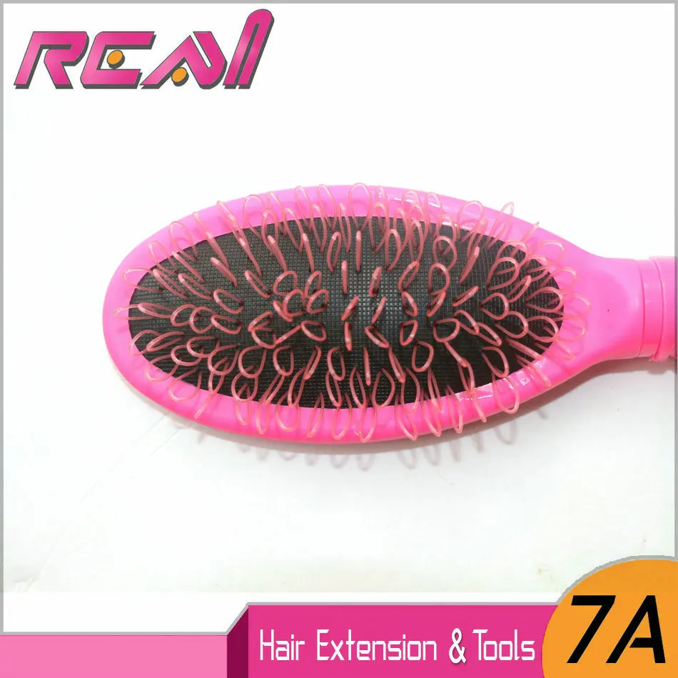 

1pc Sample Hair Extension Loop Brush / Loop Hair Brush for Micro Loop Hair Extensions, Pink Color and Size 24cm X 6 cm
