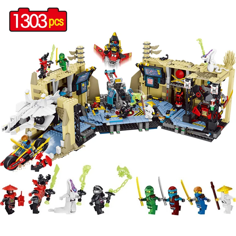 

Phantom Ninjagoes Series Compatible Legoingly Ninjagoes Movies Chaos Samurai Cave Assembled Building Blocks Children's Toy