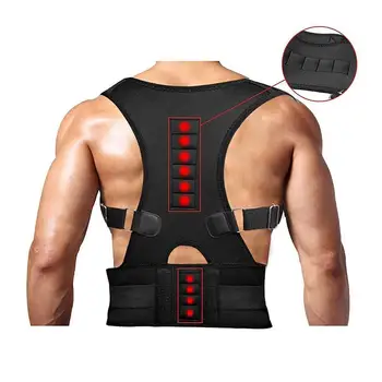 Magnetic Therapy Adult Back Corset Shoulder Lumbar Posture Corrector Bandage Spine Support Belt Back Support Posture Correction
