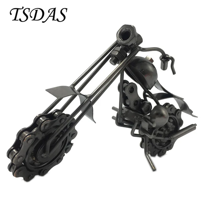 Drop Ship 1Pc Classic Iron Model Toys Retro Motorcycle Model Metal Craft Decoration Christmas Birthday Gifts