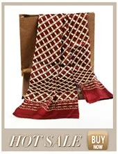 Fashion Brand Mens 100% Silk Long Scarf/Cravat Double Layer Black__ Gifts__For 4 Seasons