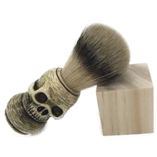 Новое поступление мужская кисть для бритья Смола череп голова Барсук Борода кисть Скелет макияж кисти парикмахерские инструменты