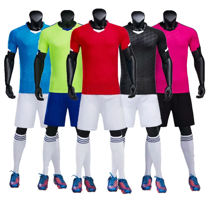 

18 19 kits children soccer uniforms men kids soccer set blank soccer team training breathable uniforms QD 003
