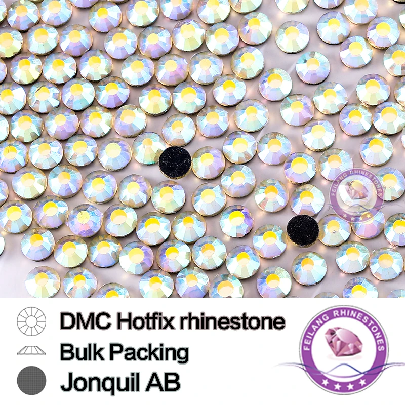 

Jonquil AB Size SS16 SS20 SS30 Bulking Packing Hotfix Rhinestone For Garments Gags Gnd Shoes