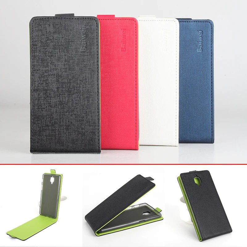 

For Oneplus 3 3T Phone Case Pure Color Up-down Open Vertical Flip Premium PU Leather Case Cover Factory Price