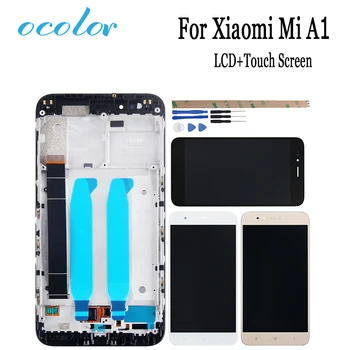 

ocolor For XiaoMi Mi A1 LCD Display and Touch Screen +Frame 5.5'' Assembly Replacement + Tools+Adhesive For XiaoMi Mi A1 Phone