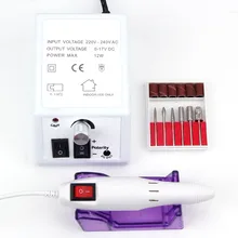 20000 ОБ/мин Электрическая дрель для ногтей, маникюрный аппарат для снятия лака, гель для удаления кутикулы, фрезерные сверла, набор, Машинка для педикюра, дизайн ногтей