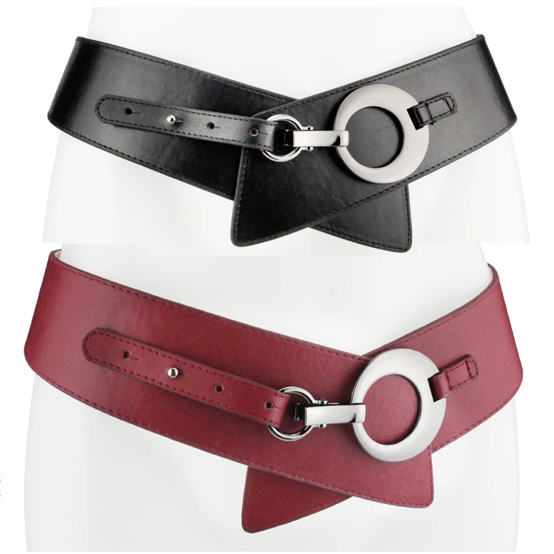 ceinture marron large femme