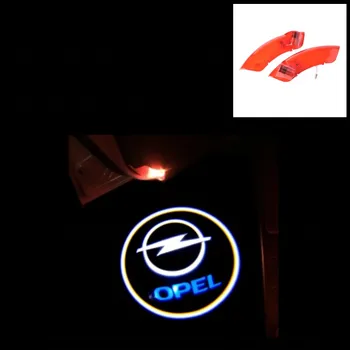

no drilling car door logo lamp 3d led logo welcome light car led door light for opel antara