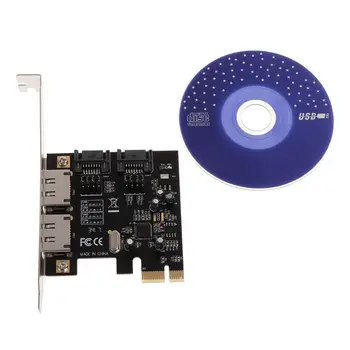

6Gbps PCI-E PCI Express To SATA 3.0 ESATA SATA III 2-Port Card Converter Adapter