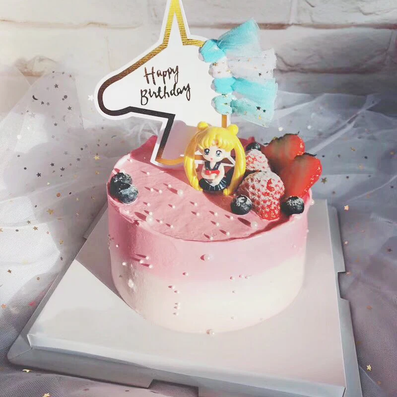 Decoration De Gateau Licorne De Dessin Anime Drapeau Haut De Gateau A La Licorne Decorations De Reception Cadeau Pour Bebe Fournitures De Fete De Naissance Pour Enfants Garcons 1er Aliexpress