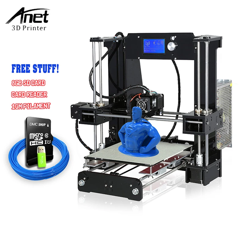 

Impresora 3d Manufacturer Anet A8 A6 E10 E12 A8L 3D Drucker High Precision Reprap Prusa i3 Desktop DIY 3D Printers Machine