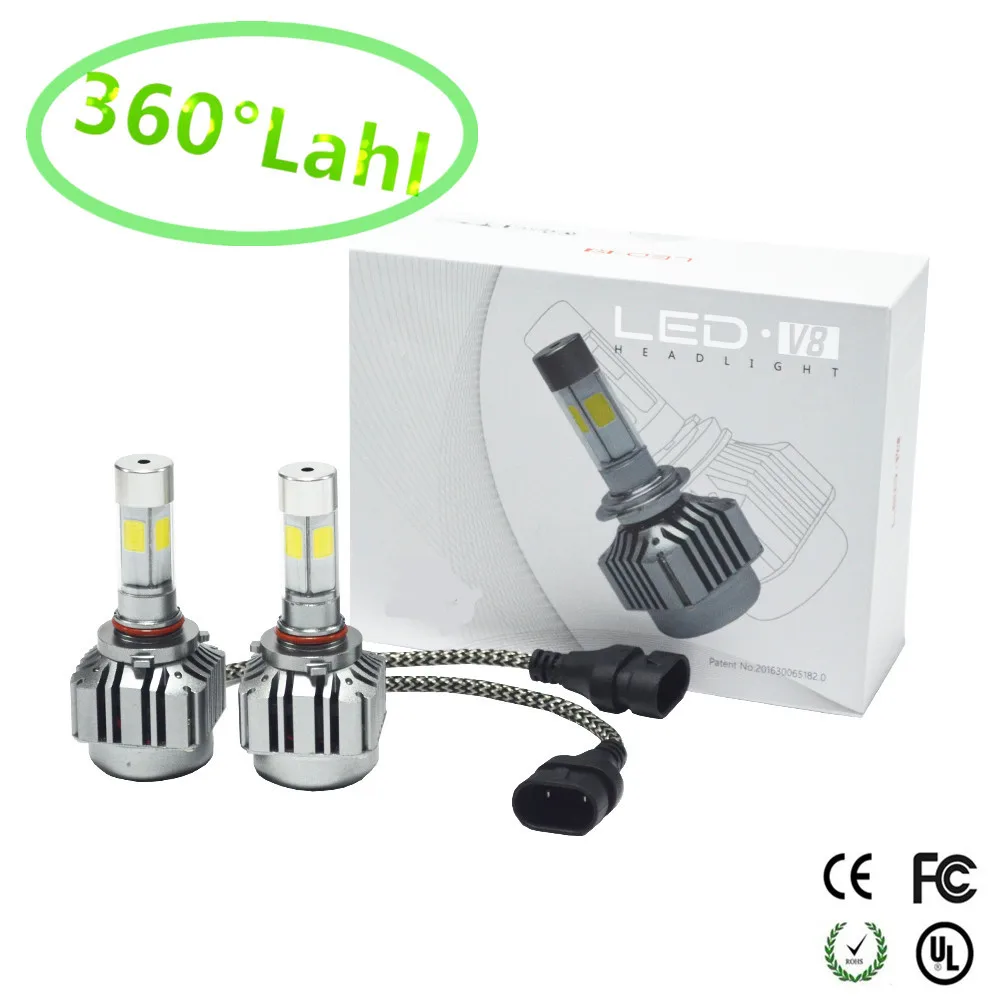 

1 Set 80W 12000LM CR V8 COB LED Headlight 40W 6000LM H1 H3 H4 H7 H8 H9 H11 9005 9006 9012 9004 9007 H13 Car LED Headlight Bulb