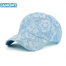 Jamont Новое поступление высокого качества модная летняя бейсболка кружевное жаккардовое для женщин бейсболка