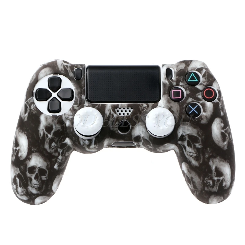 

Gamepad Sleeve Special Silicone Gamepad Cover Case + 2 Joystick Caps For PS4 Pro Slim Controller