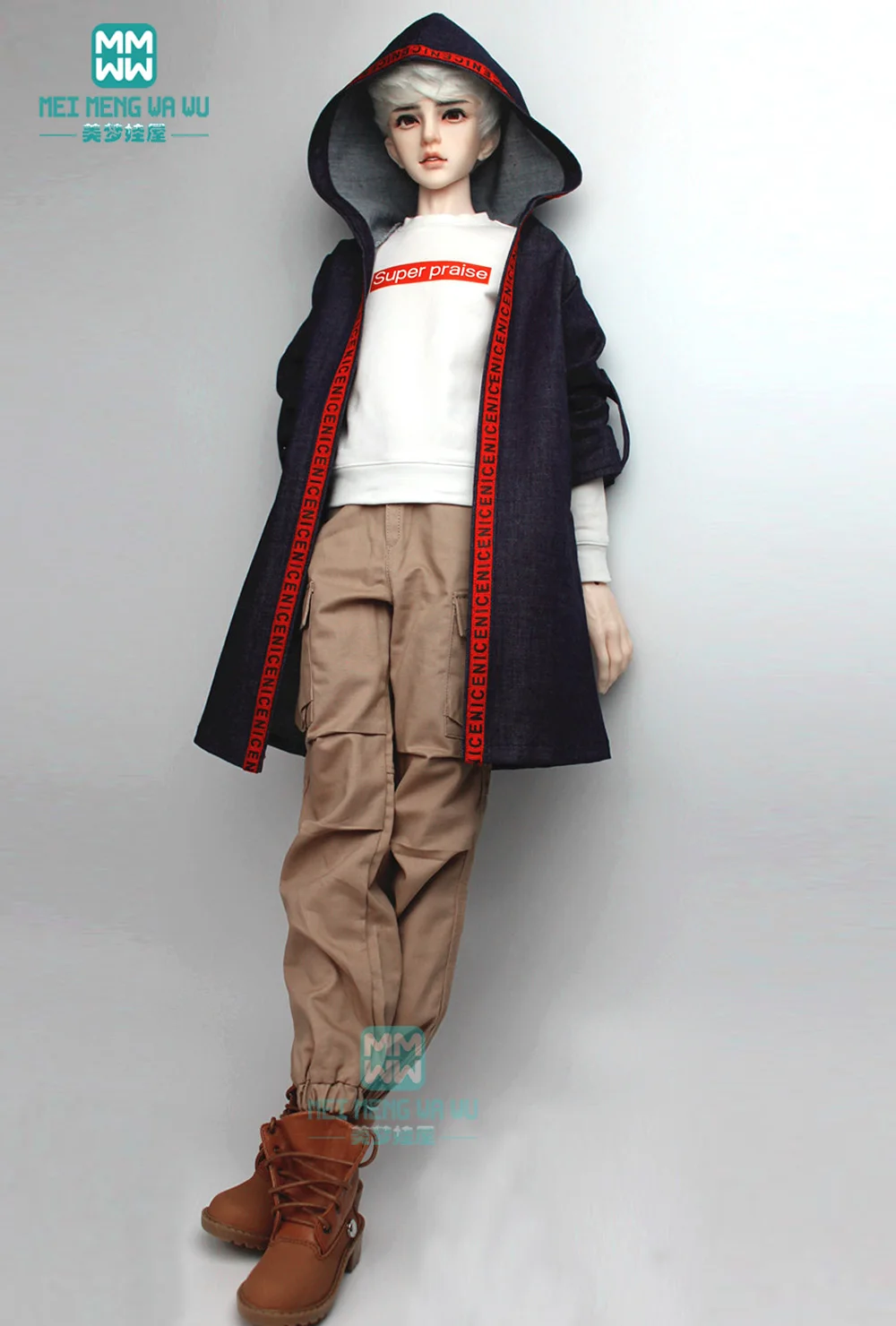 

BJD doll clothes for 60-70cm BJD uncle Casual pants khaki, black, dark green