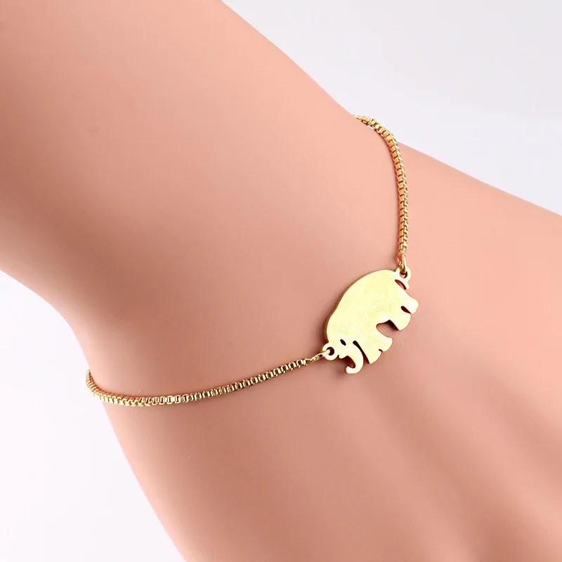 

316L Stainless Steel Bracelet For Women Man Clover Elephant Gold And Silver Color Pulseira Feminina Lover's Engagement Jewelry
