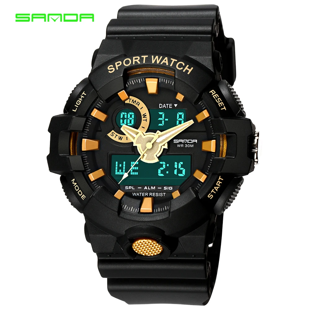 Buy SANDA Electronic Sport Watch Men Top Brand Luxury