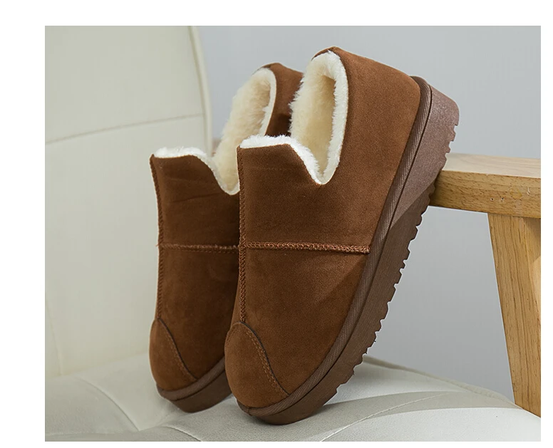 

winter Women's shoes 2018 new winter flat bottomed and short plush faux velvet warm cotton shoes