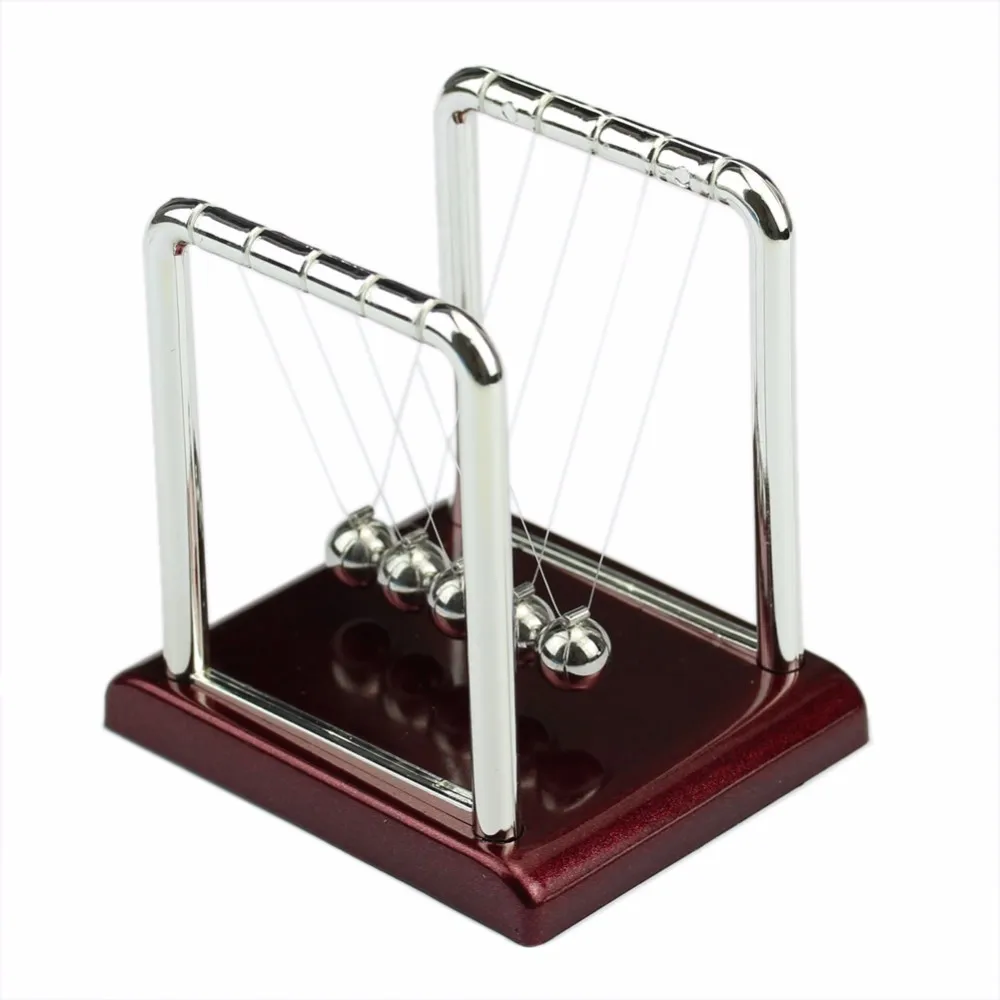 Steel Newton's Cradle Balance Ball Physics Science Pendulum Desk Fun
