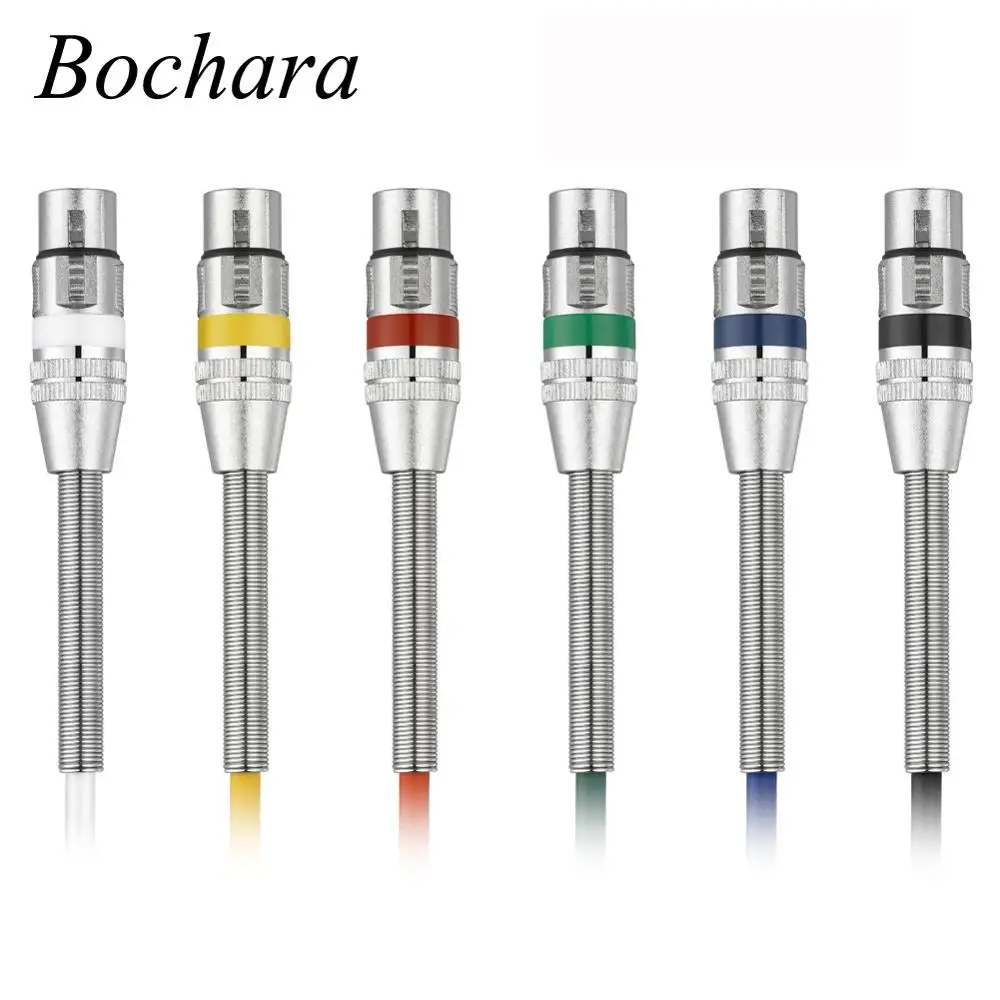 Кабель Bochara XLR Male to Female M/F OFC аудио кабель для микрофона усилителя фольги + плетеное