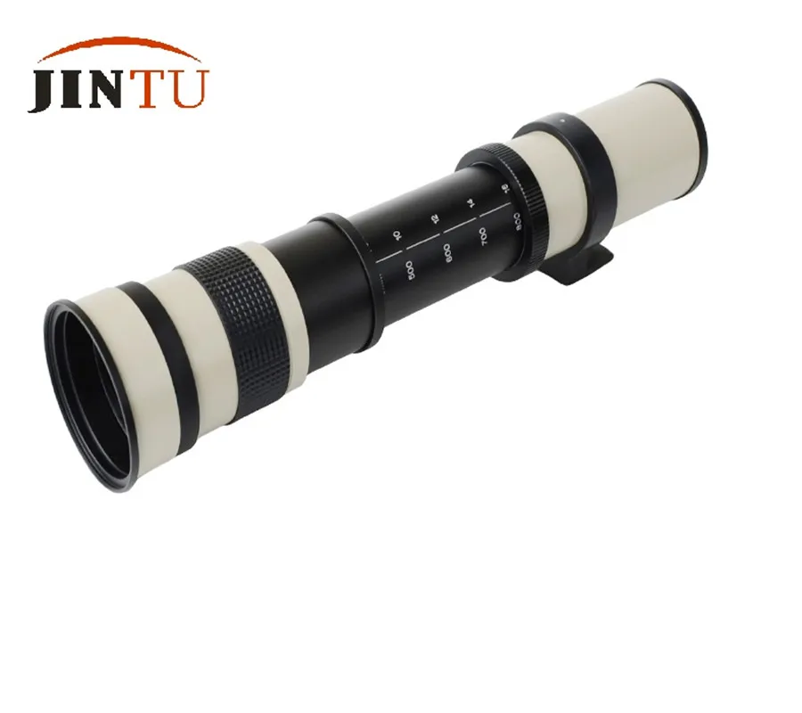 JINTU White 420 800mm F/8.3 F16 HD Telephoto Zoom Camera Lens Kit for ...