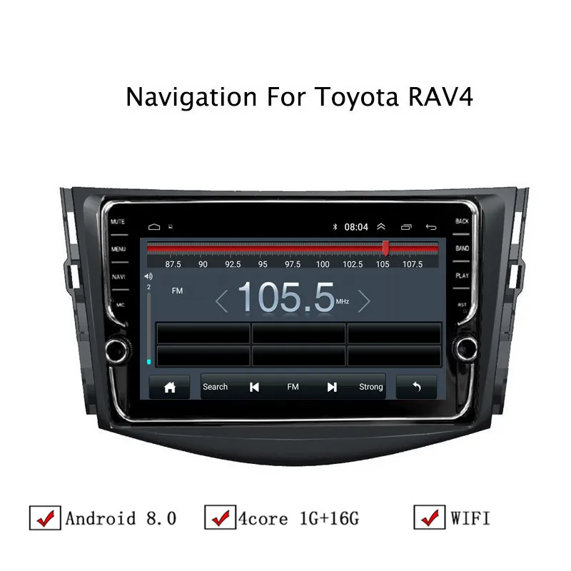 10 1 &quotAndroid 8 автомобиля gps навигации для Toyota RAV4 2007 2008 2009 2010 2011 2012 Автомобиль Радио