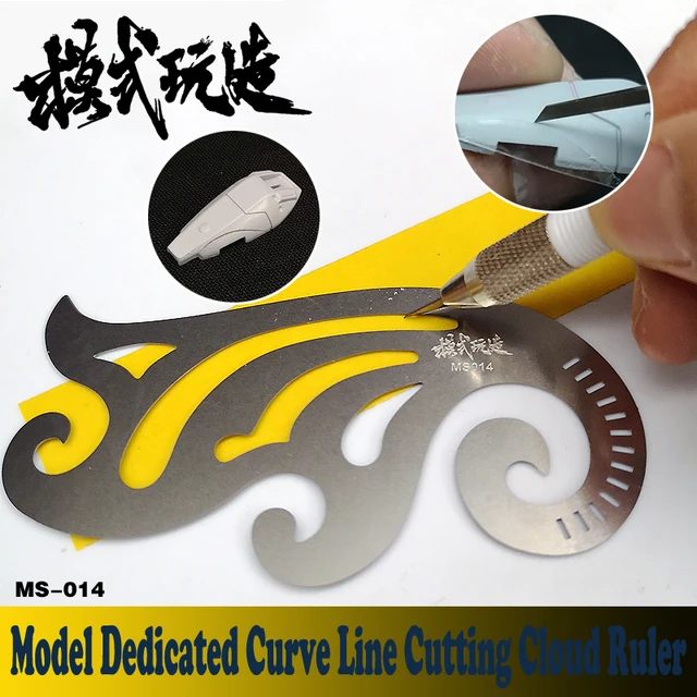 Gundam Model Dedicated Transformation Upgrade Tools Curve Line Cutting Cloud Ruler Modeling Hobby Craft Accessory Model Building Kits TOOLS Type: Model